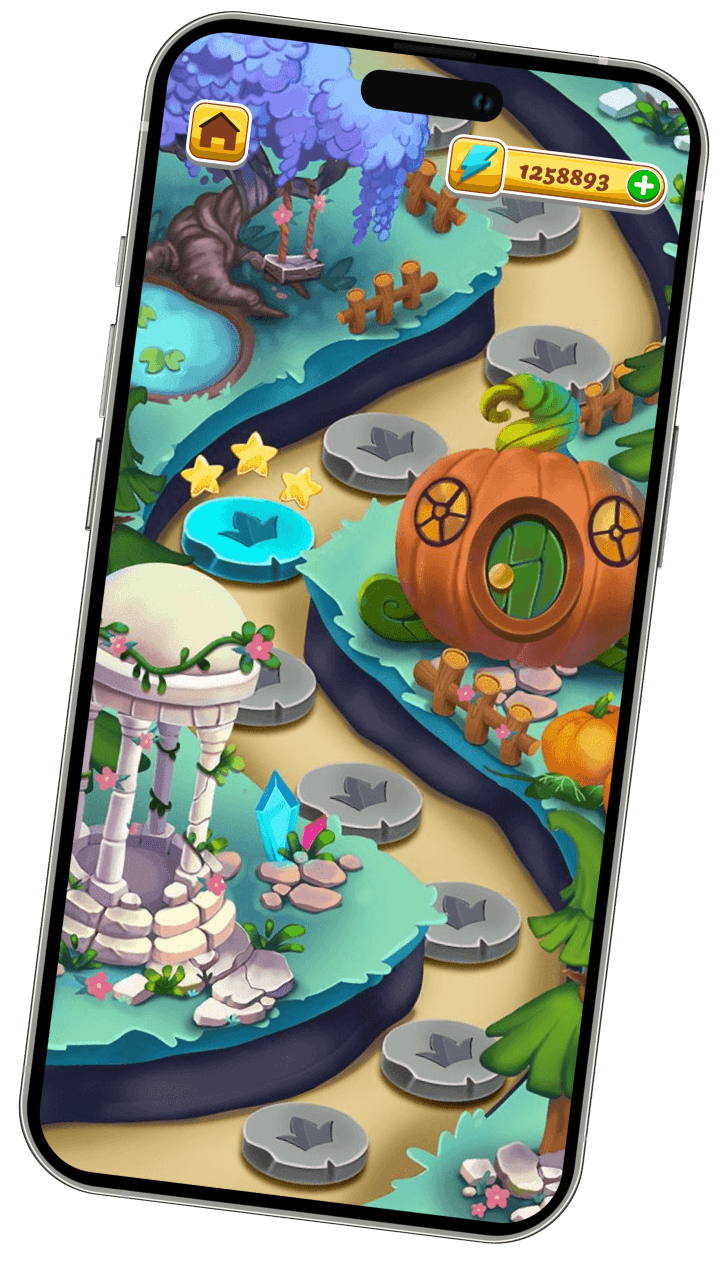 Oziny Mobile Game - Level Map